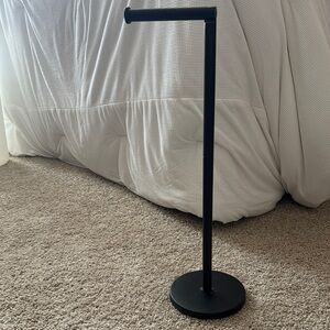 Black Toilet Paper Holder Stand